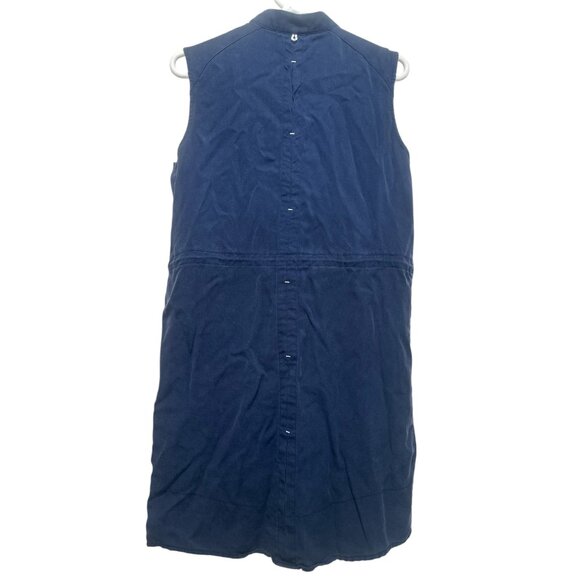 Helly Hansen Utility Button Down Dress Womens Small Blue Midi Outdoor Gorpcore - Picture 5 of 16